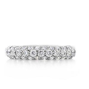 Tiffany's Diamond Ring - Etoile Three Row Bank - 2ct